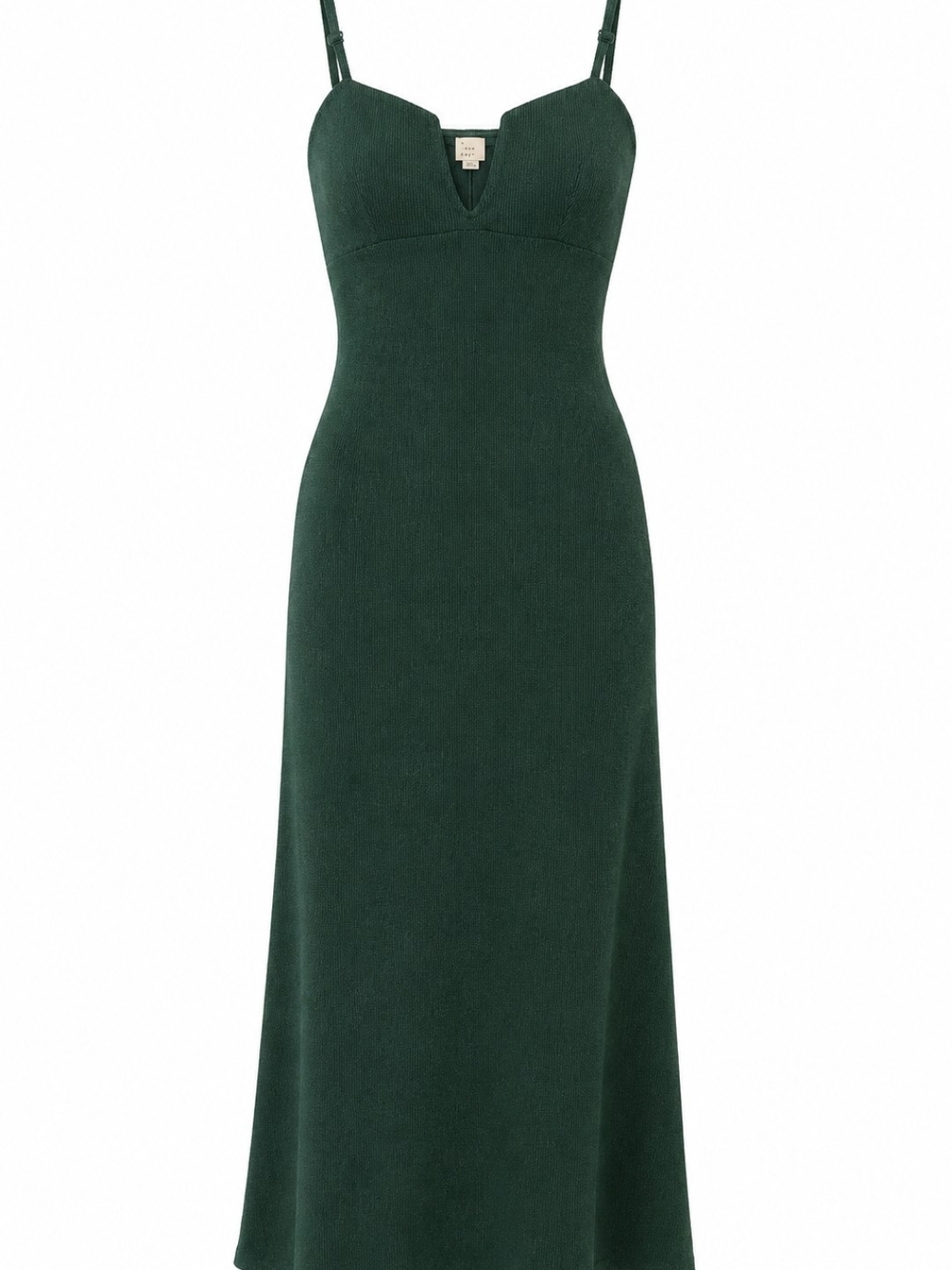 Emerald Green Convertible Knit Maxi Dress